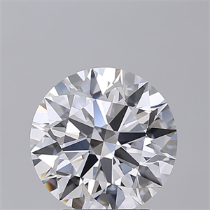 Picture of Lab Grown Diamond 3.02 Carats, Round with Excellent Cut, E Color, VVS2 Clarity and Certified by GIA