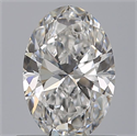 Natural Diamond 0.72 Carats, Oval with  Cut, D Color, VVS1 Clarity and Certified by GIA