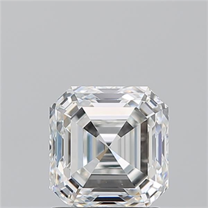 Foto Diamante Natural 1.51 quilates, Asscher , Color F, claridad VS1 y certificado GIA de