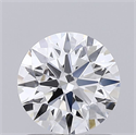 Lab Grown Diamond 1.08 Carats, Round with Ideal Cut, D Color, VVS2 Clarity and Certified by IGI