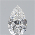 Natural Diamond 0.51 Carats, Pear with  Cut, E Color, VVS2 Clarity and Certified by GIA