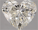 Natural Diamond 3.45 Carats, Heart with  Cut, J Color, SI2 Clarity and Certified by GIA