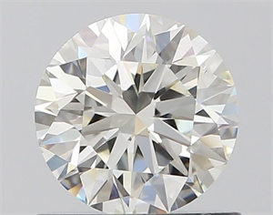 Picture of Natural Diamond 0.73 Carats, Round with Excellent Cut, H Color, VVS1 Clarity and Certified by IGI