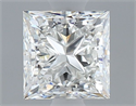Natural Diamond 0.70 Carats, Princess with  Cut, H Color, VVS1 Clarity and Certified by GIA