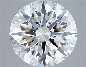 Picture of Lab Grown Diamond 5.04 Carats, Round with Ideal Cut, D Color, VVS2 Clarity and Certified by IGI