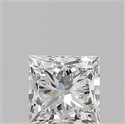 Natural Diamond 0.71 Carats, Princess with  Cut, I Color, IF Clarity and Certified by GIA