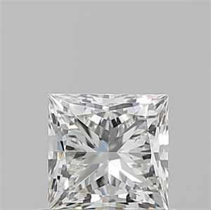 Picture of Natural Diamond 0.71 Carats, Princess with  Cut, I Color, IF Clarity and Certified by GIA