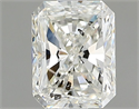 Natural Diamond 1.05 Carats, Radiant with  Cut, F Color, SI2 Clarity and Certified by HRD
