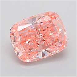 Picture of Lab Grown Diamond 6.27 Carats, CUSHION MODIFIED with  Cut, Fancy Vivid Pink Color, VVS2 Clarity and Certified by IGI