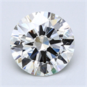 Natural Diamond 5.11 Carats, Round with Excellent Cut, J Color, SI1 Clarity and Certified by GIA