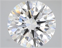 Lab Grown Diamond 4.06 Carats, Round with Ideal Cut, D Color, VVS2 Clarity and Certified by IGI