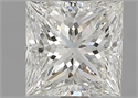 Natural Diamond 1.05 Carats, Princess with  Cut, I Color, SI1 Clarity and Certified by GIA