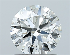 Picture of Natural Diamond 0.90 Carats, Round with Excellent Cut, I Color, VVS1 Clarity and Certified by GIA