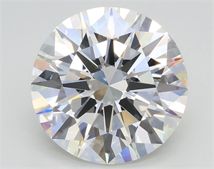Picture of Lab Grown Diamond 3.55 Carats, Round with Excellent Cut, F Color, VS1 Clarity and Certified by GIA