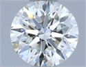 Natural Diamond 0.90 Carats, Round with Excellent Cut, H Color, IF Clarity and Certified by IGI