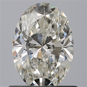 Picture of Natural Diamond 0.71 Carats, Oval with  Cut, G Color, VVS1 Clarity and Certified by IGI