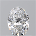 Natural Diamond 0.70 Carats, Oval with  Cut, D Color, VS1 Clarity and Certified by GIA