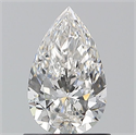 Diamante Natural 0.90 quilates, De pera , Color F, claridad VVS1 y certificado GIA