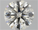 Natural Diamond 0.90 Carats, Round with Excellent Cut, I Color, SI1 Clarity and Certified by HRD