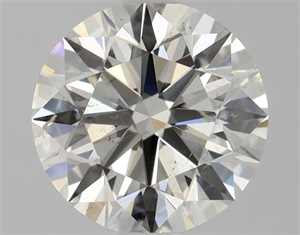 Picture of Natural Diamond 0.90 Carats, Round with Excellent Cut, I Color, SI1 Clarity and Certified by HRD