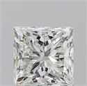 Natural Diamond 1.21 Carats, Princess with  Cut, J Color, VS2 Clarity and Certified by GIA