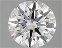 Lab Grown Diamond 1.02 Carats, Round with Ideal Cut, D Color, VS1 Clarity and Certified by IGI