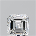 Diamante Natural 0.90 quilates, Asscher , Color F, claridad VVS2 y certificado GIA