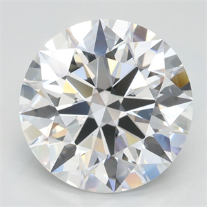 Picture of Lab Grown Diamond 3.14 Carats, Round with Ideal Cut, D Color, IF Clarity and Certified by IGI