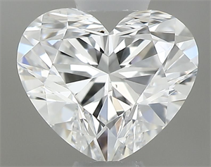 Picture of Natural Diamond 0.44 Carats, Heart with  Cut, E Color, VS2 Clarity and Certified by GIA
