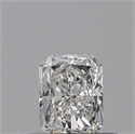Natural Diamond 0.38 Carats, Radiant with  Cut, F Color, VVS1 Clarity and Certified by GIA