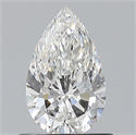 Diamante Natural 0.70 quilates, De pera , Color F, claridad VVS2 y certificado GIA