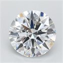 Lab Grown Diamond 1.02 Carats, Round with Ideal Cut, D Color, IF Clarity and Certified by IGI