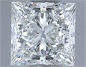 Natural Diamond 0.91 Carats, Princess with  Cut, G Color, VS1 Clarity and Certified by IGI