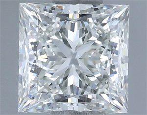 Picture of Natural Diamond 0.91 Carats, Princess with  Cut, G Color, VS1 Clarity and Certified by IGI
