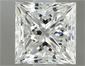 Natural Diamond 0.90 Carats, Princess with  Cut, H Color, VVS2 Clarity and Certified by GIA