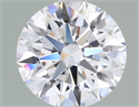 Lab Grown Diamond 1.03 Carats, Round with Ideal Cut, D Color, VVS1 Clarity and Certified by IGI