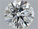 Diamante Natural 0.70 quilates, Redondo , Color H, claridad VVS1 y certificado GIA