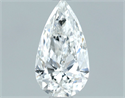Diamante Natural 0.70 quilates, De pera , Color F, claridad SI1 y certificado IGI