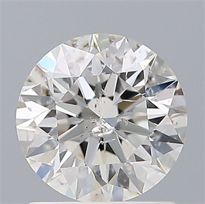 Picture of Natural Diamond 1.01 Carats, Round with Excellent Cut, G Color, SI2 Clarity and Certified by IGI