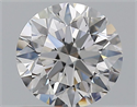 Natural Diamond 0.75 Carats, Round with Excellent Cut, D Color, VVS2 Clarity and Certified by GIA