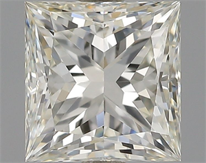 Picture of Natural Diamond 0.73 Carats, Princess with  Cut, J Color, VVS2 Clarity and Certified by GIA