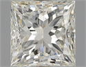 Natural Diamond 0.73 Carats, Princess with  Cut, J Color, VVS2 Clarity and Certified by GIA