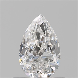 Picture of Natural Diamond 0.50 Carats, Pear with  Cut, F Color, VVS2 Clarity and Certified by GIA