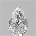 Diamante Natural 0.50 quilates, De pera , Color F, claridad VVS2 y certificado GIA