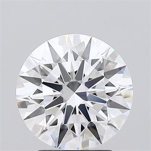 Picture of Lab Grown Diamond 2.51 Carats, Round with Ideal Cut, D Color, IF Clarity and Certified by IGI