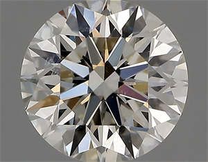 Picture of Natural Diamond 1.02 Carats, Round with Excellent Cut, I Color, SI1 Clarity and Certified by GIA