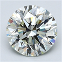 Diamante Natural 3.02 quilates, Redondo , Color K, claridad SI1 y certificado GIA