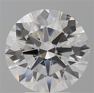 Picture of Lab Grown Diamond 5.08 Carats, Round with Ideal Cut, E Color, VVS2 Clarity and Certified by IGI