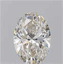 Natural Diamond 1.20 Carats, Oval with  Cut, J Color, SI1 Clarity and Certified by GIA