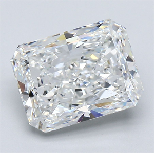 Foto Diamante Natural 3.50 quilates, Radiante , Color F, claridad SI1 y certificado GIA de